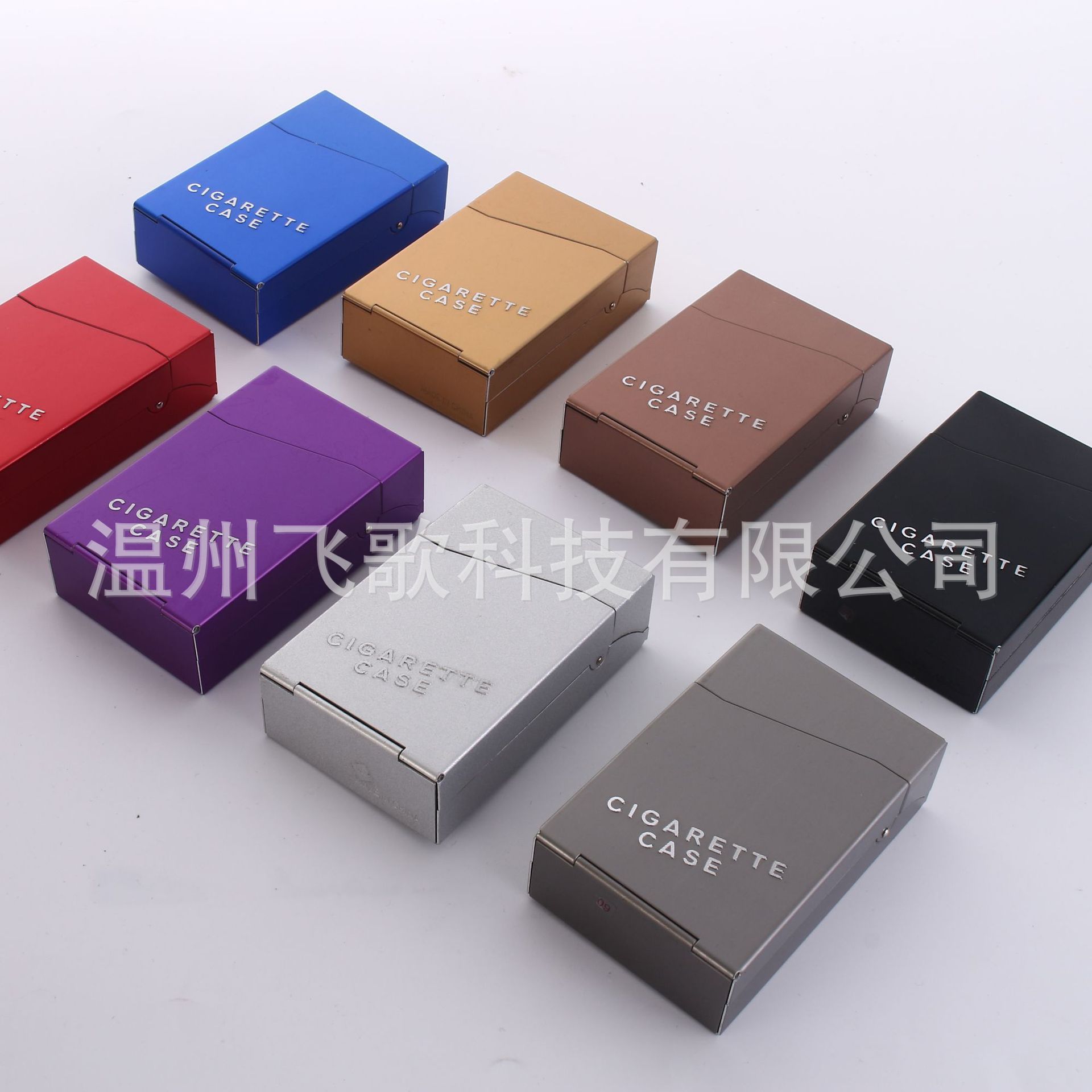 Creative automatic opening lid 20-pack aluminum cigarette box for men, personalized cigarette box 7708