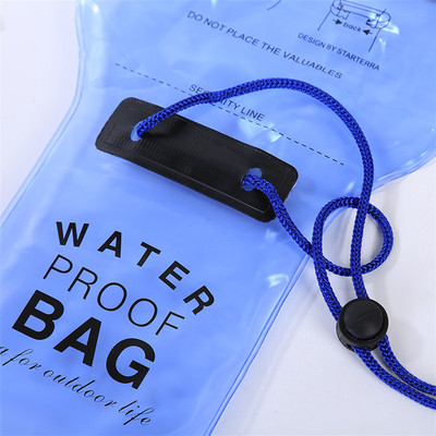 New waterproof bag, hand-held hanging mobile phone waterproof bag, direct supply from the manufacturer, beach swimming and rafting mobile phone waterproof bag Application Scenario