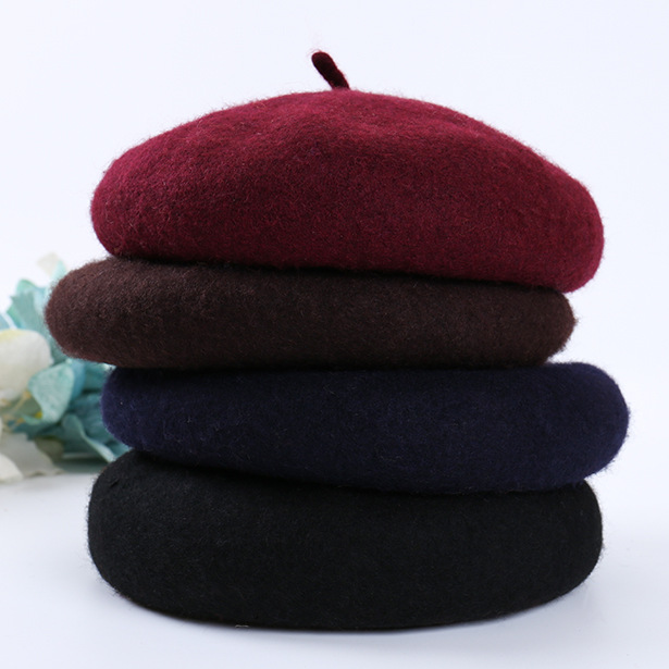 Spring And Autumn New Beret Korean Version Mushroom Ladies Hat Breathable Pumpkin Hat Woolen Painter Hat Application Scenario