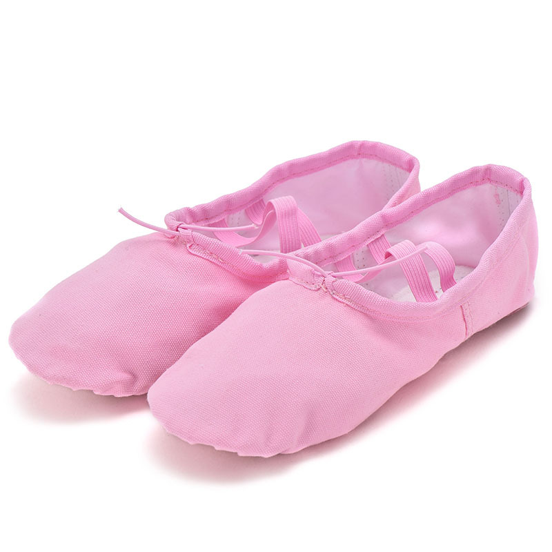 Children's dance shoes, women's soft-soled practice shoes, adult cat paw shoes, girls' and children's body shape shoes, ethnic ballet shoes, yoga shoes details Picture