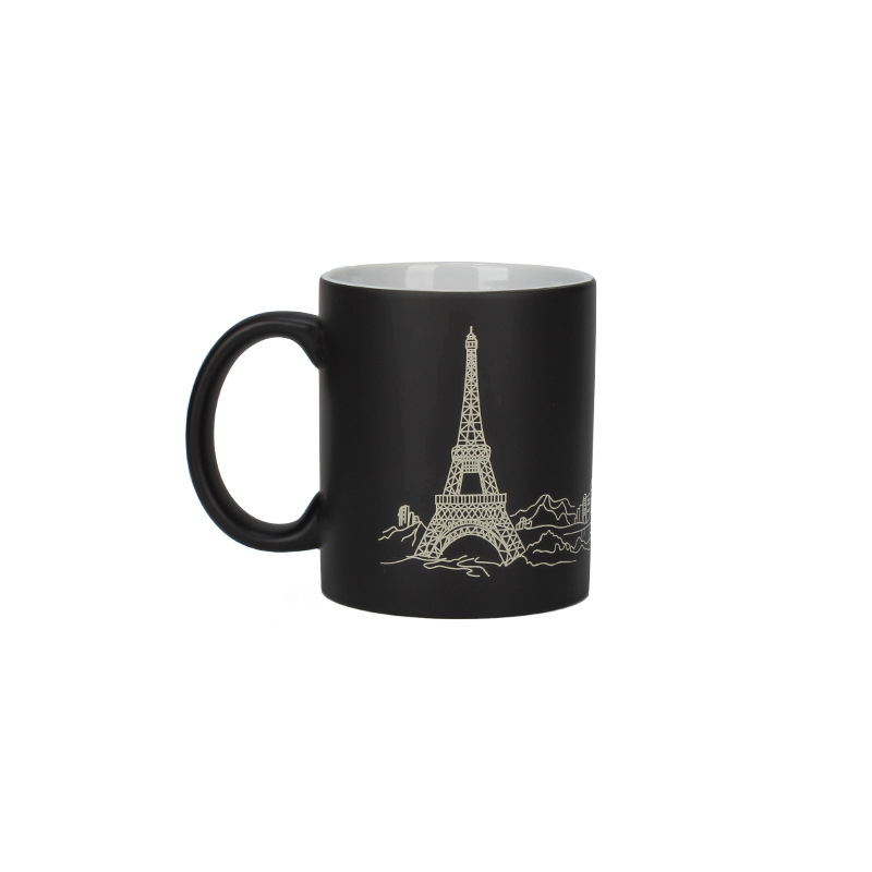 Foto de transferencia de calor imagen media taza de cambio de color foto creativa DIY LOGO pintura media sensación temperatura taza mágica taza de regalo publicitario Item Picture