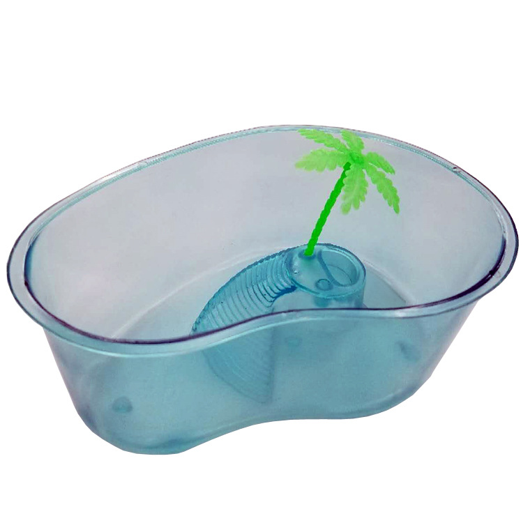 Turtle tank with balcony, fish tank, transparent plastic pet box, large and small ornamental goldfish tank, aquarium, ecological fish tank Item Picture