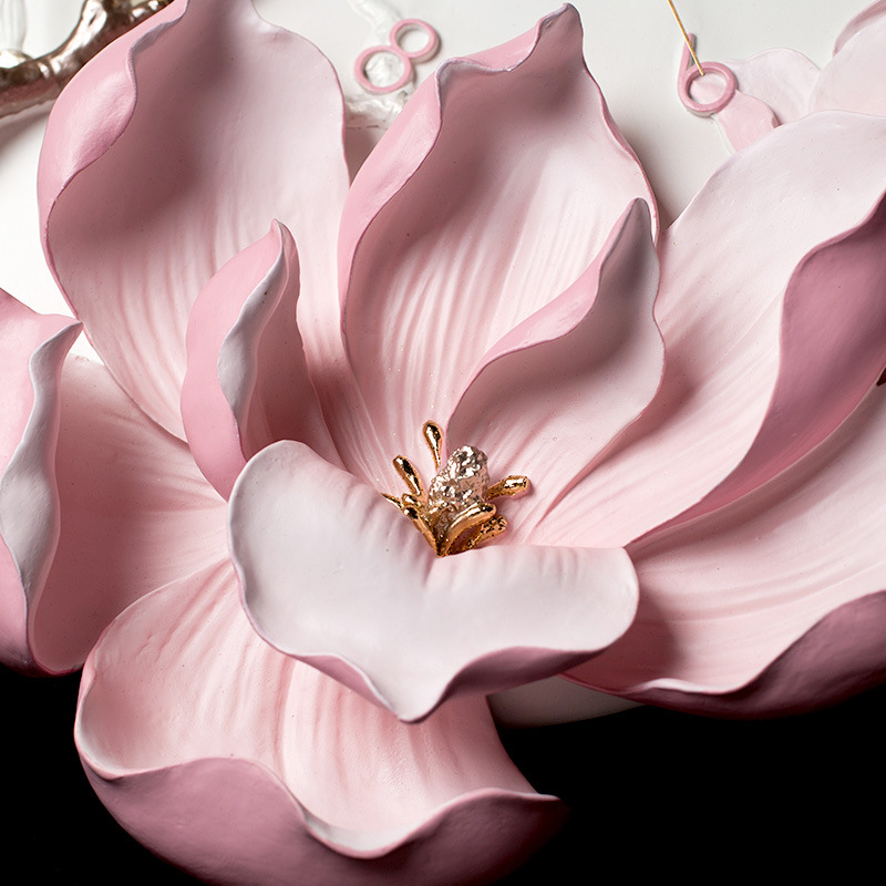 Cross-Border E-Commerce Amazon Wall Clock Products Clock Hand-Painted Clock Flower Decoration Clock Simple Style Wall Watch Application Scenario