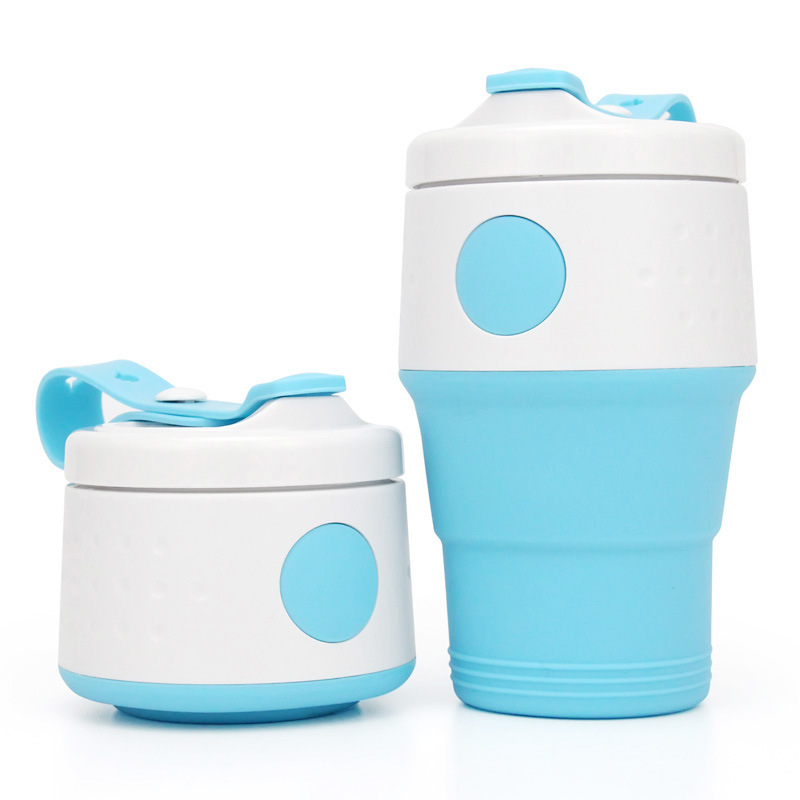 Outdoor sports telescopic cup silicone folding coffee cup cross border Amazon water cup travel handy cup compression cup Application Scenario