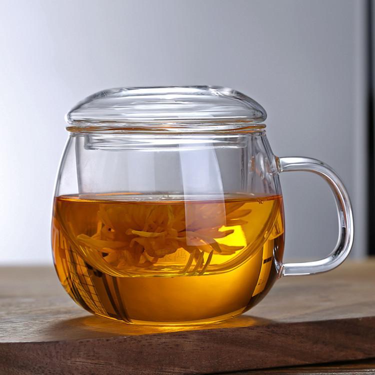 Three-Piece Cup Filtered Tea Cup Office Water Cup With Lid Application Scenario