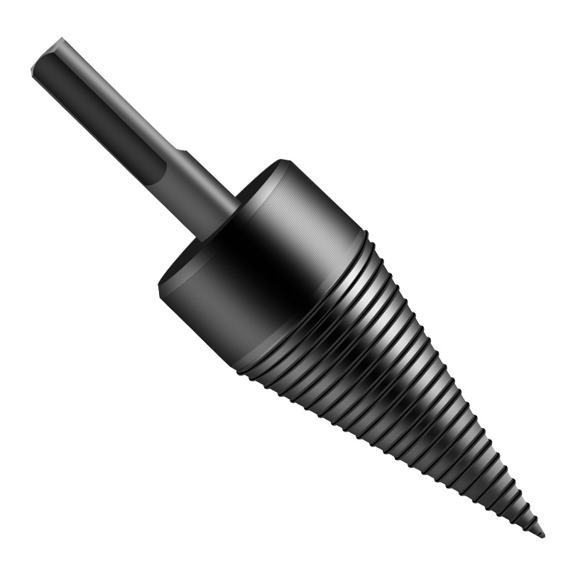Wood Splitting Drill Wood Splitting Tool Electric Drill Wood Splitting Hammer Electric Wood Machine Split Cone Drill Woodworking Hole Opener Item Picture