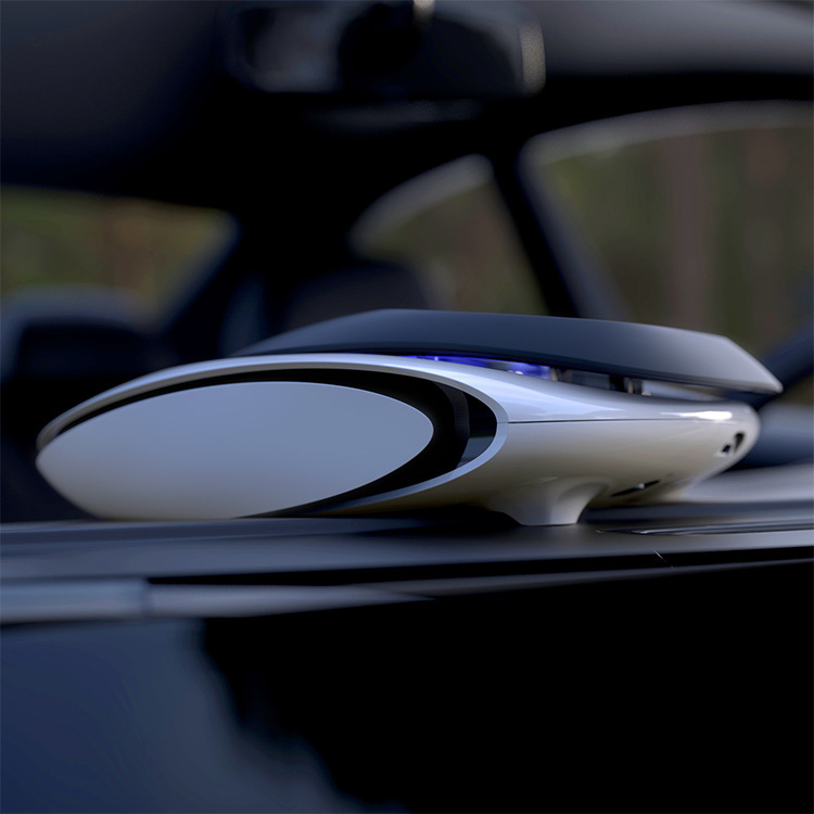 The solar-powered car air purifier can intelligently remove odors and formaldehyde details Picture