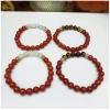 Guangshun Jewelry DIY Creative Jewelry: Red agate Tiger Stone bracelet, Ocean Chalcedony combination bracelet, Natural Stone bracelet Item Picture