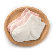 宝宝网眼船袜精梳棉新生婴儿无骨袜盒装0-1-3岁/厂家直销
