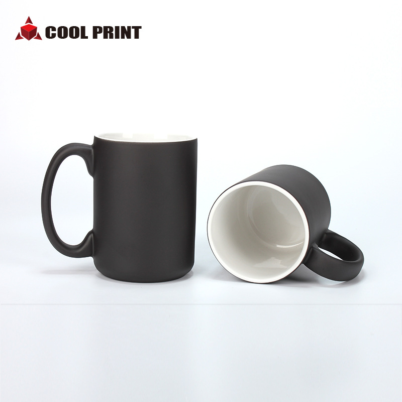 Heat transfer 15oz color-changing cup, large capacity blank magic water cup with heat sublimation coating, DIY photo LOGO Specification image