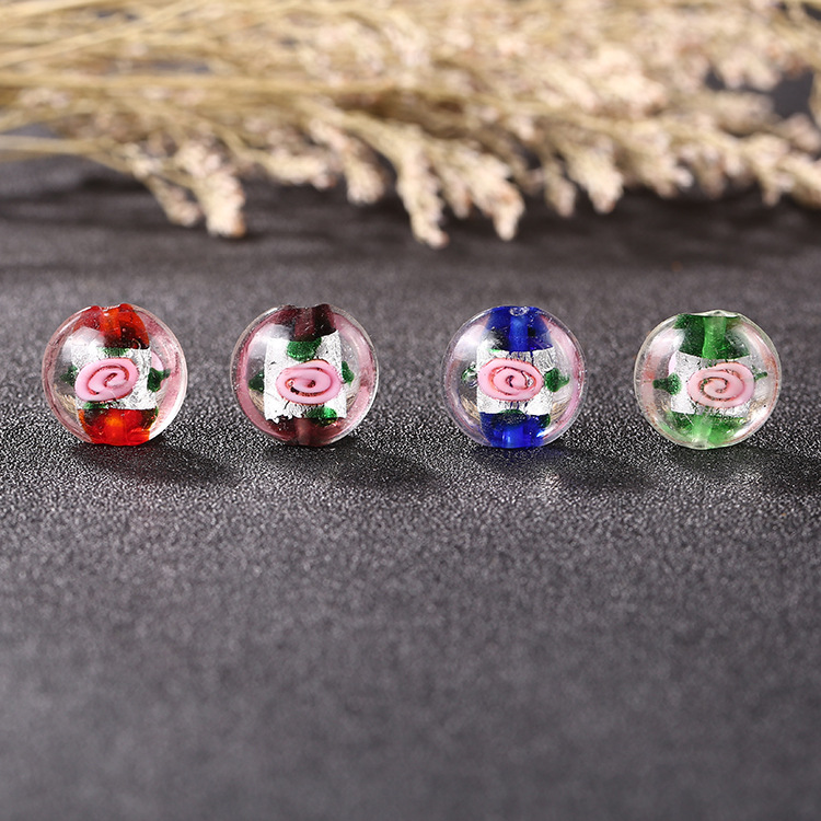 Han Yu limbo YinBo de flores lazurita bolitas buddha ShouHui lazurita achatado bolitas juego ShouLian collar PeiShi mayorista Specification image
