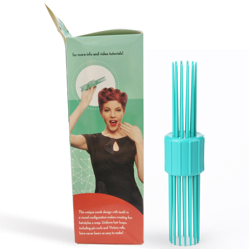 European and American retro curly hair comb, double-head candy comb, various tooth sizes of curly women's hair comb shanilak