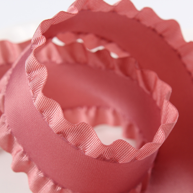 Dingxin South Korea Imported Webbing Polyester Ruffled Ruffled Skirt Ribbon Diy Handmade Hair Bow Ribbon Application Scenario
