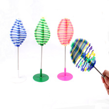 热卖lollipopteRo-lollipop旋转棒棒糖.费氏数列创意解压玩具模型减压玩具儿童创意桌面减压摆件玩具