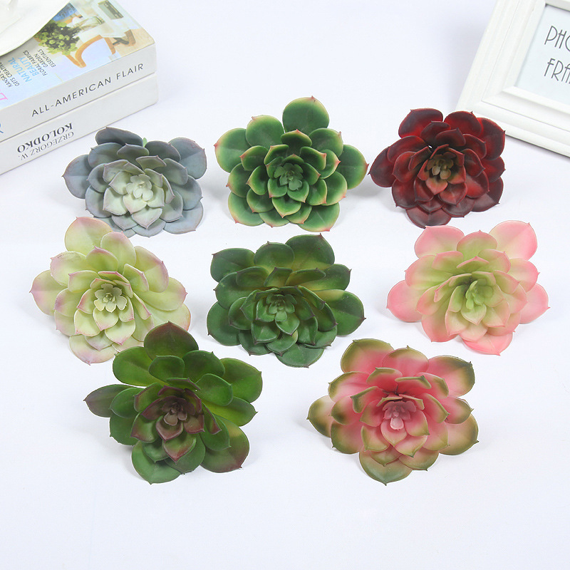 Factory Direct Sales Simulation Succulent Queen Flower Simulation Plant Bonsai Soilless Plant Plastic Flower Cross-Border E-Commerce Application Scenario