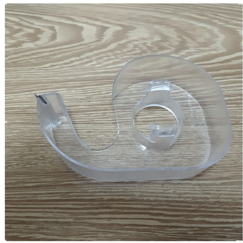 塑料胶带座文/蜗牛壳单层/透明白色1.白底实物图