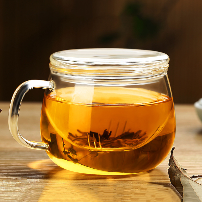 Three-Piece Cup Filtered Tea Cup Office Water Cup With Lid details Picture