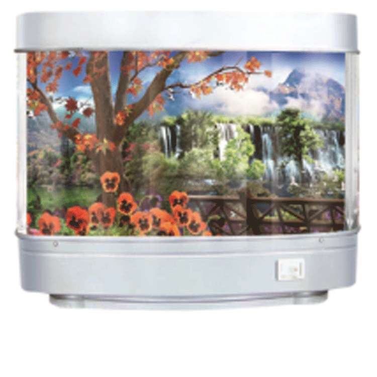 Mini electronic aquarium light fish tank landscape creative plug-in fish tank sea view light fish painting Light fish artist home decoration Specification image