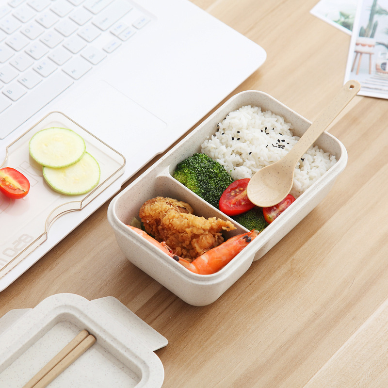 环保餐盒/可微波炉加热/分格饭盒产品图