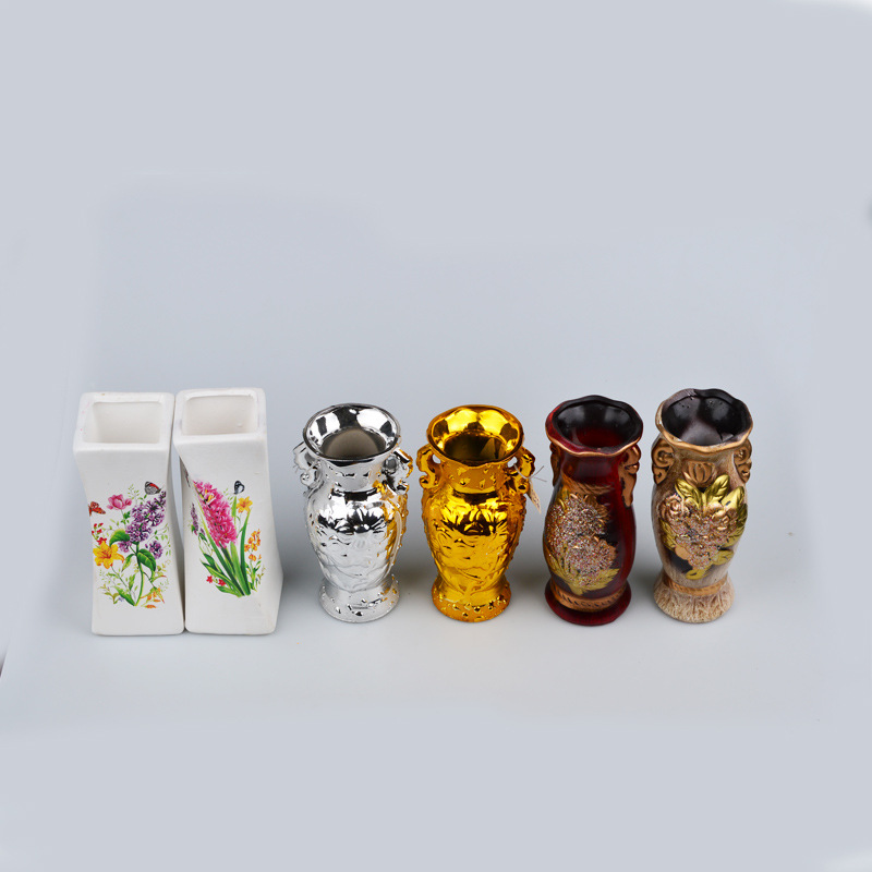 一件代发经典陶瓷红木花瓶  仿红木印花  家庭工艺品 古艺产品详情图5