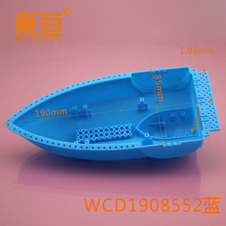WCD1908552 Blue Frog Bottom Bright Ship bottom entry-level technology building block parts, single motor drive details Picture