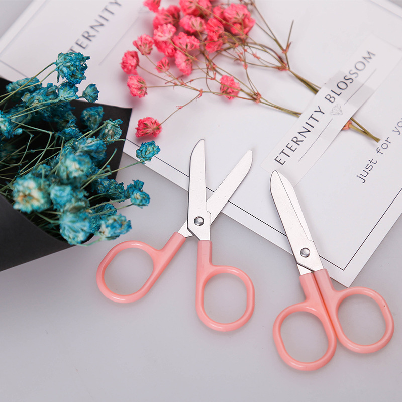 工厂批发幼儿小剪刀剪线头婴儿剪刀儿童直头塑料安全手工小剪刀