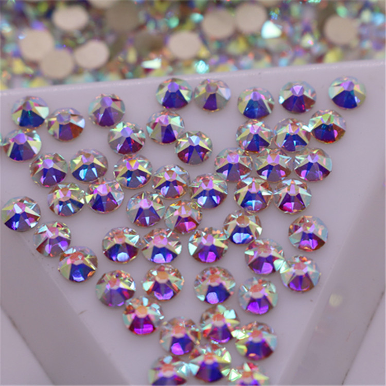 New Aaa Flat Bottom Diamond White Eight Eight Small Nail Sticker Diamond Gold Bottom Accessories Ab Magic Nail Accessories details Picture