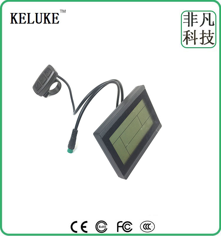 厂家直销自行车改装电动配用昆腾KT-LCD3 液晶仪表/防水接头详情图4