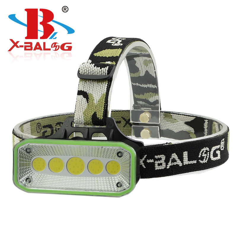 多功能红绿光USB充电头灯COB头灯强光散光头戴式灯LED家用应急灯