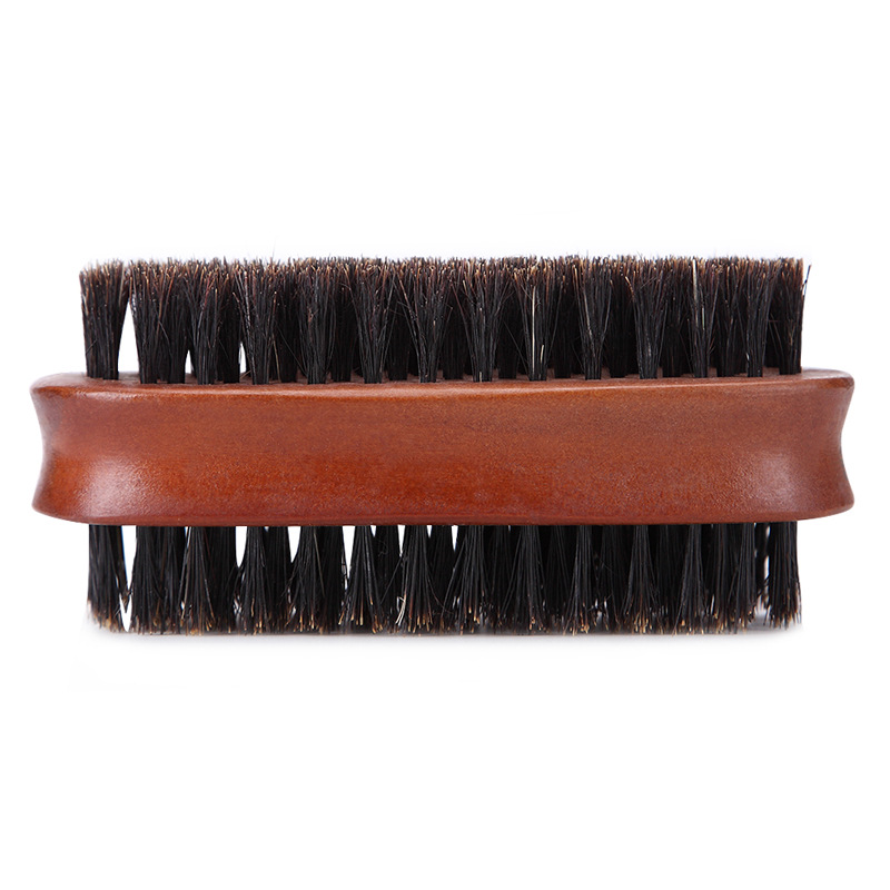 shanilak factory directly supplies double-sided beard brushes, men's beard styling tools, shaving brushes, cleaning brushes, and multi-functional hair brushes Item Picture