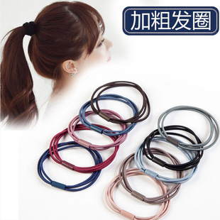 Seamless rubber band headwear, hair tie, hair band, Korean high-elasticity hair tie, black hair accessory pic 21