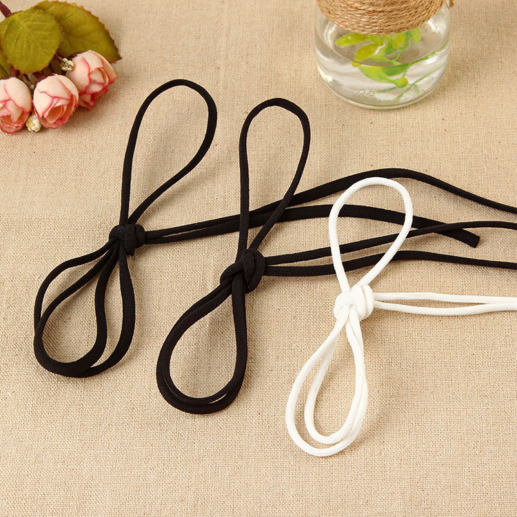 Supply Durable Mask Elastic Band Round Core Beauty Back Bra Shoulder Strap Handmade Accessories Diy Elastic Band details Picture