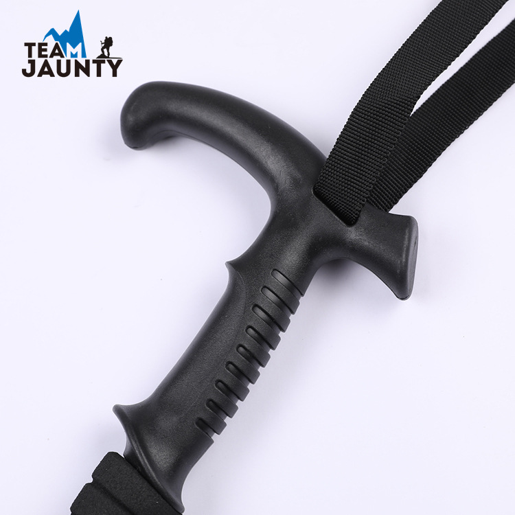 Curved handle crutches high strength aluminum alloy trekking pole climbing the mountain hiking elderly outdoor four straight handle cane wholesale Application Scenario