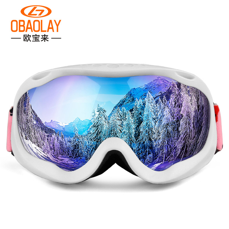 亚马逊爆款滑雪镜双层防雾球面成人男女滑雪眼镜 滑雪护目镜详情图3
