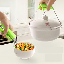 创意厨房工具多用途不锈钢取碗夹套装 夹碗器防烫碗碟夹提盘夹