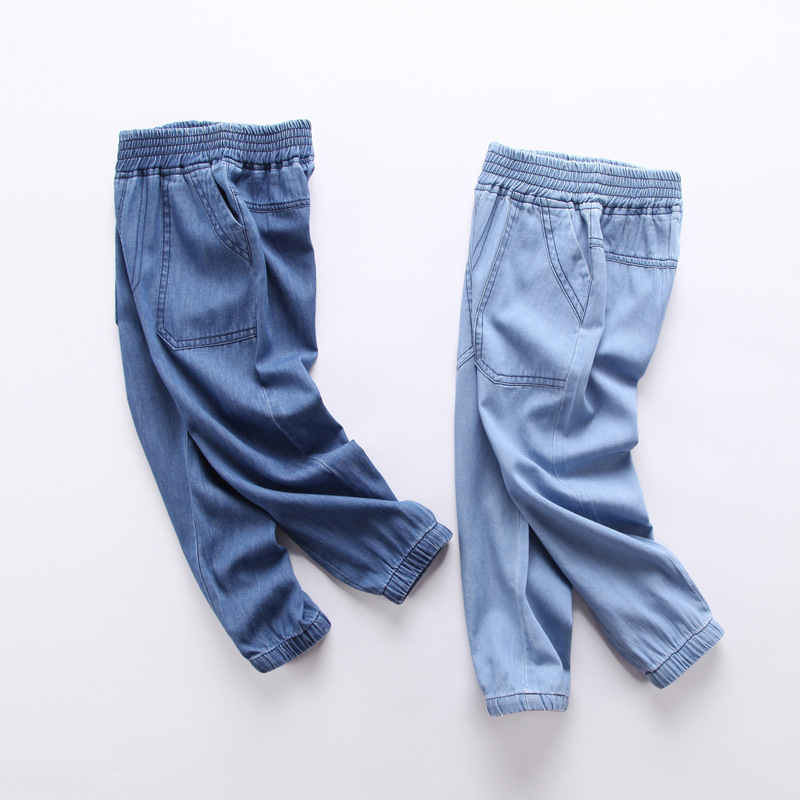Children's denim mosquito-proof pants 2020 Spring/Summer new collection: Korean style thin and soft baby pants for boys and girls Application Scenario