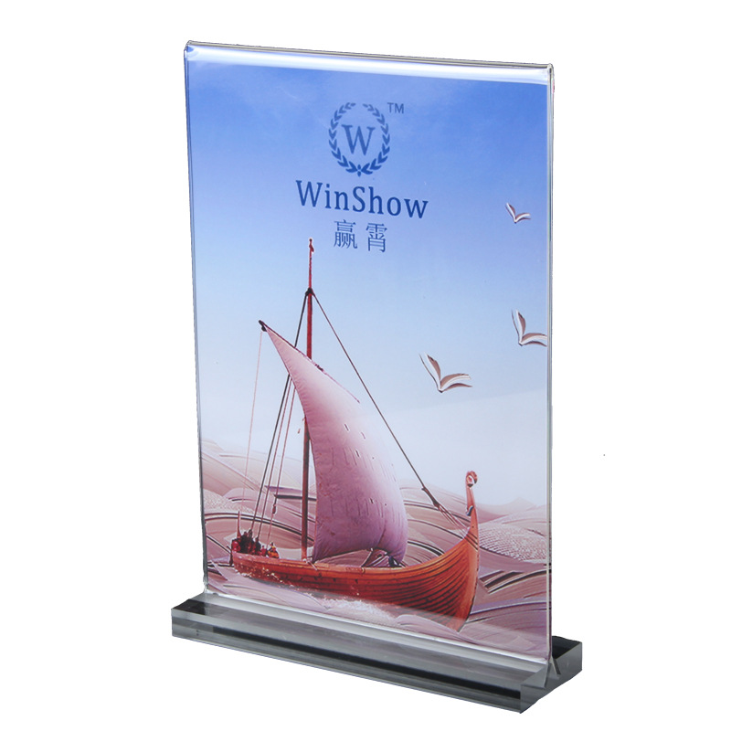 Wholesale A6 acrylic Decca stand table table display table wine list price tag 7005 sets of signs Item Picture