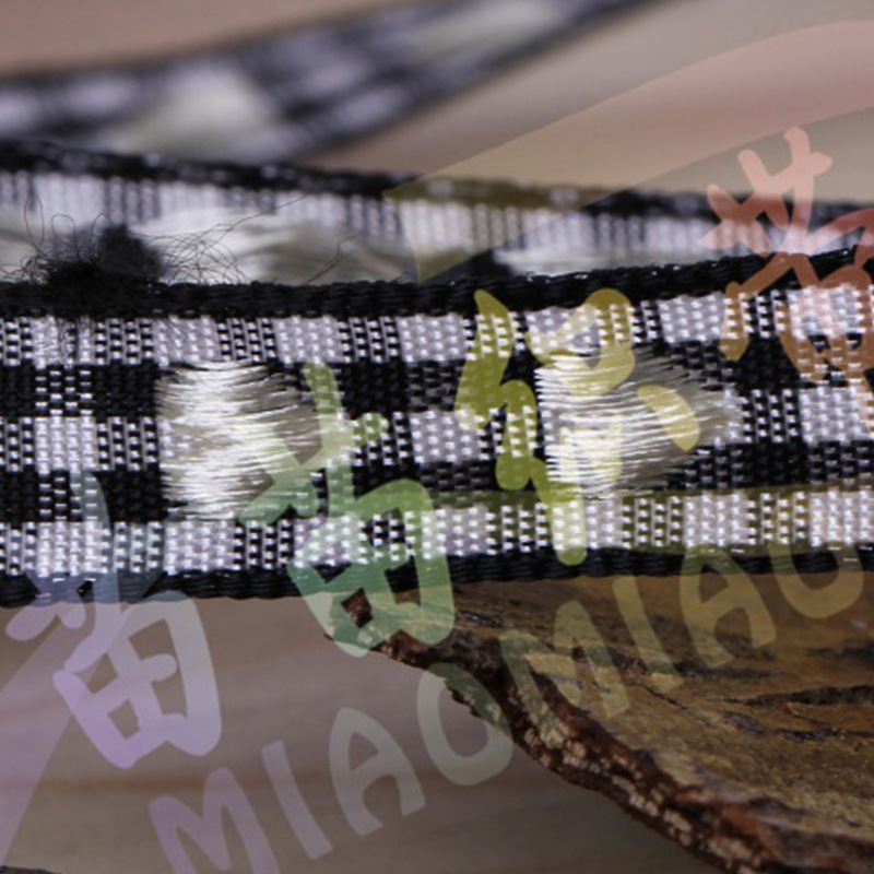 Hand-Made Diy Bow Plaid Ribbon 2 Points Plaid Ribbon Spot Wholesale Black And White Plaid Clothing Accessories Ribbon Specification drawing