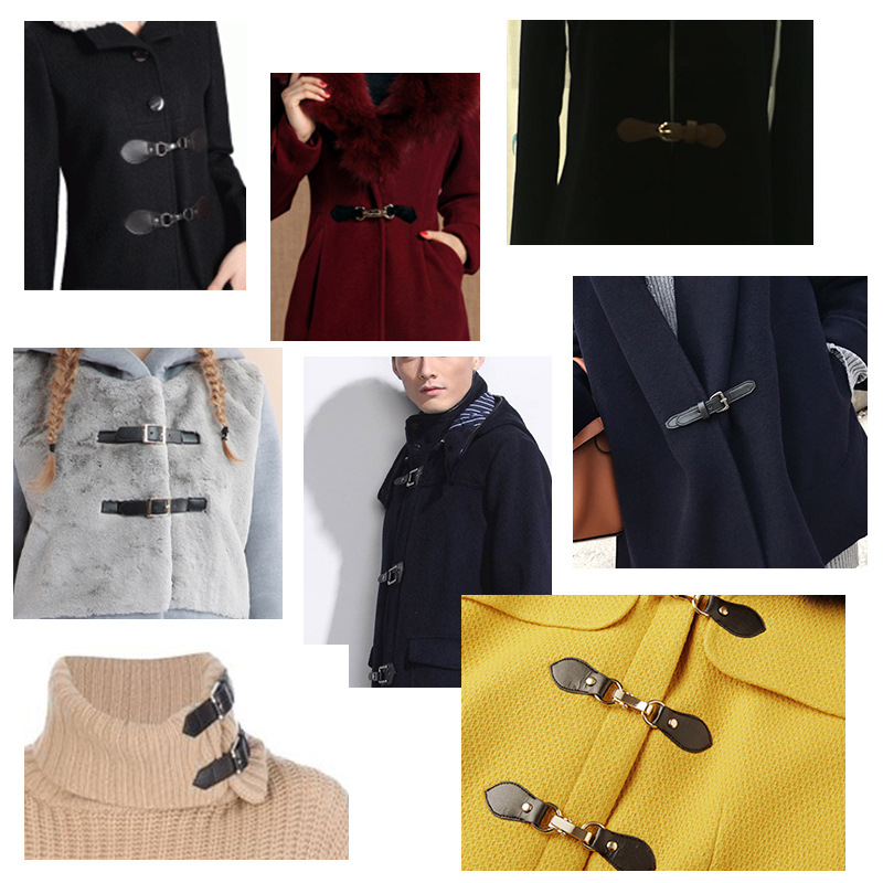 Metal leather buckles for windbreakers, belt buckles for overcoats, sweaters, fur scarves, and skirts details Picture