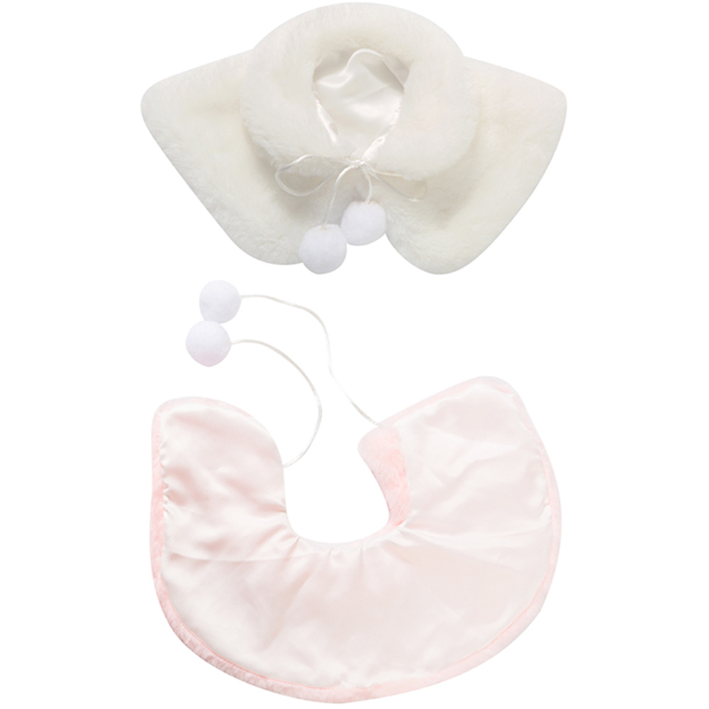 Dibei Toys 18-inch American girl doll clothes, plush shawls accessories, doll red, pink and white shawls wholesale Item Picture