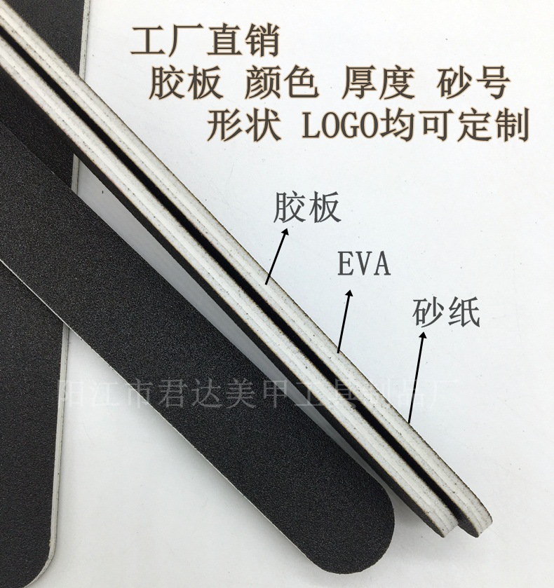Manufacturer's quality wholesale nail tools: black grinding strips, nail files specially designed for nail art, nail rubbing strips shanilak Specification image