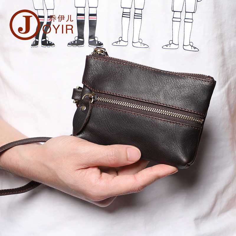 跨境疯马皮钥细节图