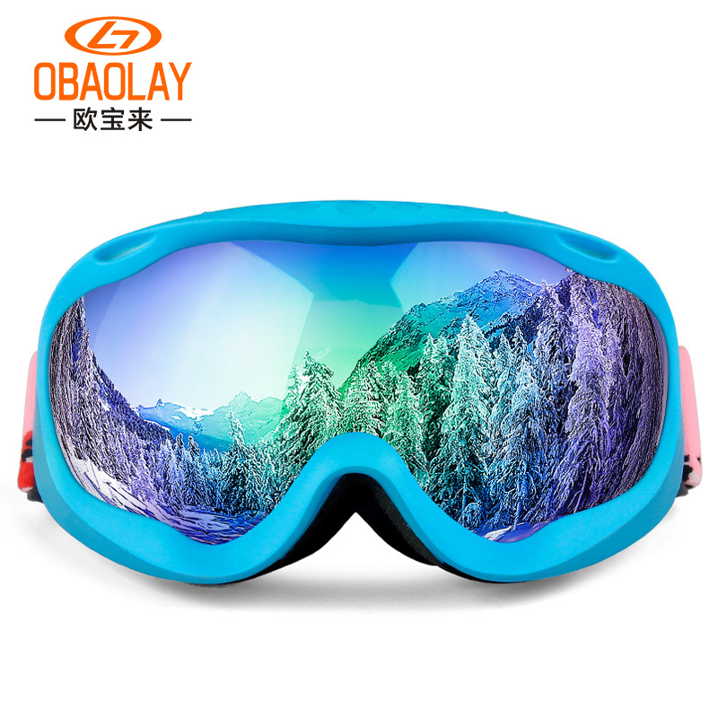 亚马逊爆款滑雪镜双层防雾球面成人男女滑雪眼镜 滑雪护目镜详情图5