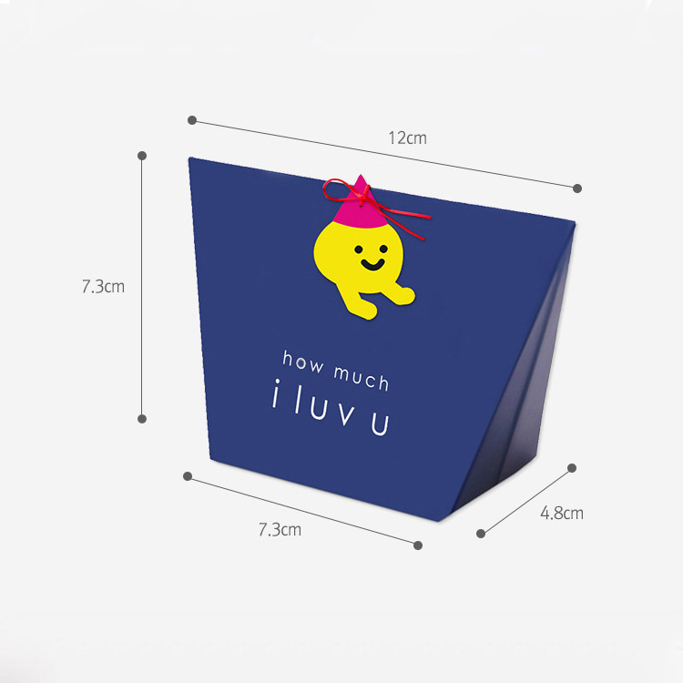 Bright Color Flower Tea Gift Box Spot Cartoon Fashion West Point Box Candy Nougat Cardboard Bag Application Scenario
