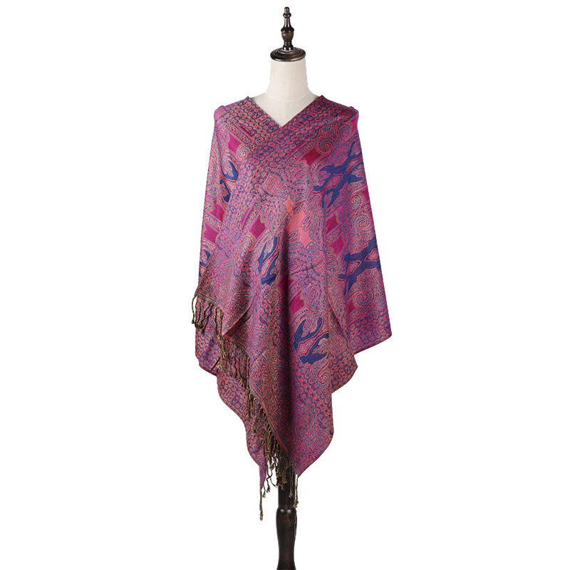 One-piece consignment of Liu 'an scarves for autumn and winter, new Bohemian ethnic style, long cashew nut jacquard scarves, air conditioner shawls, women's wholesale factory direct sales Application Scenario