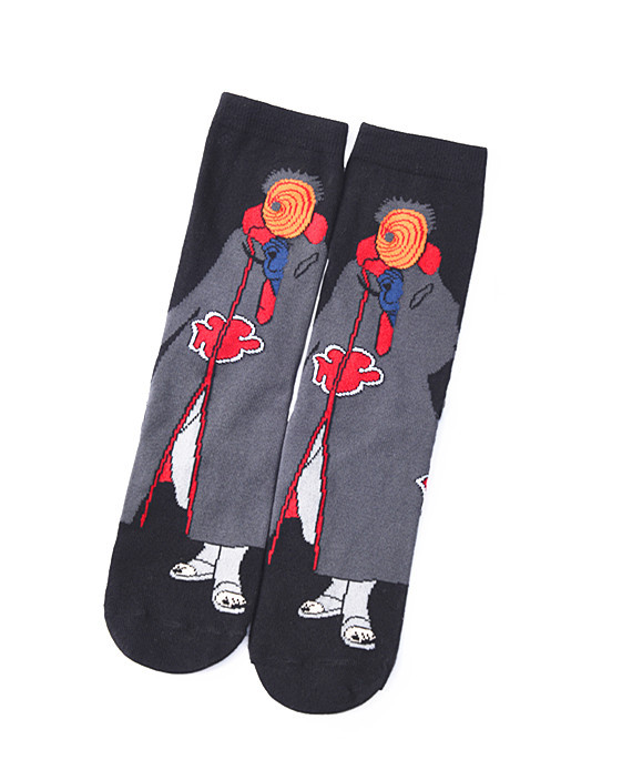 Primavera otoño invierno algodón peinado manga ninja series dibujos animados calcetines de hombre de tubo medio día de carga de una sola cola algodón movimiento crossover marvel calcetines Application Scenario