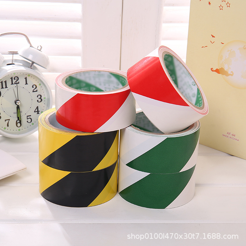New custom PVC floor warning tape, floor marking tape, warehouse workshop tape, manufacturer wholesale Item Picture