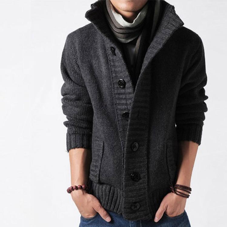 For the 2024 autumn and winter season, a new thickened Korean-style sweater with a stand-up collar and woolen knitted thick-knit cardigan is in full swing Application Scenario