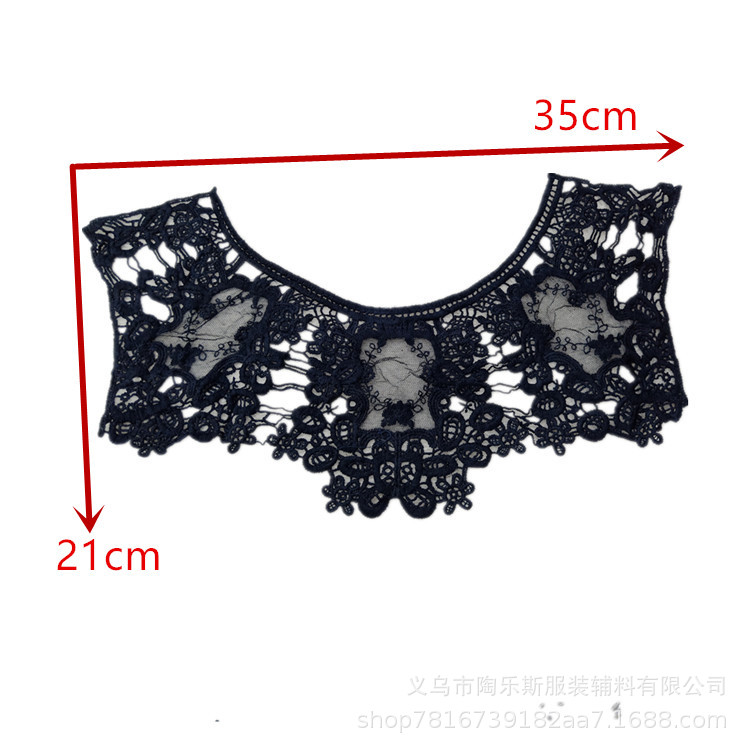 Factory direct sales of lace, milk silk, collar flower, water-soluble lace mesh, clothing accessories, embroidery Item Picture