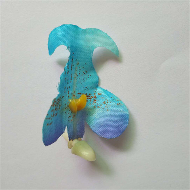 Wholesale silk screen flower stockings flower simulation material simulation butterfly orchid core butterfly tongue piece head flower core Application Scenario